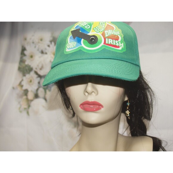 Irish Drinking Cap Hat with Level of intoxication meter Novelty Hat Vintage Fun - Picture 2 of 5